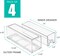 Sorbus 4 Pack Small Clear Stackable Pull-Out Drawers - Organization and Storage Containers for Kitchen, Pantry, Bathroom and More
